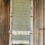 PELĒKZAĻŠ TONIS 100% aitas vilnas pleds ar baltām bārkstīm 150 × 200 cm