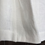 Balts, mazgāta lina kimono tipa halāts
