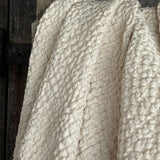 Maigi bēša toņa (vienkrāsains) lina/kokvilnas vafeļauduma gultas pārklājs, dažādi izmēri