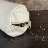 Mini rullīši ar vecrozā lina spilvendrānām, griķu sēnalu spilveni