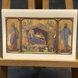 The Nativity with the Prophets Isaiah and Ezekiel, ca. 1308-11, Duccio di Buoninsegna - kartīte