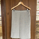 Gaiši zili/dabīgi pelēki svītroti, mīkstināta lina pirts svārki