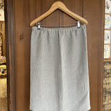 Gaiši zili/dabīgi pelēki svītroti, mīkstināta lina pirts svārki