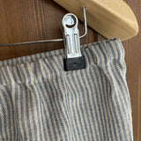 Gaiši zili/dabīgi pelēki svītroti, mīkstināta lina pirts svārki