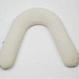 Gaiši zils/dabīgi pelēks sīki svītrots, mīkstināta lina, lielais "garkāju" grūtnieču pakaviņš - barošanas spilvens