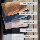 Tumši pelēks mīkstināta lina auduma halāts - vasaras mētelis- kimono tipa - ar īsām piedurknēm un kabatām