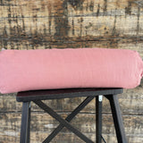 Koraļļu rozā, mīkstināta lina lielais griķu spilvens - rullītis - pagalvītis