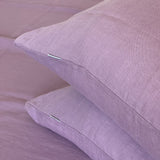 Lavandu violeta toņa mīkstināta lina spilvendrāna