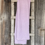 Lavandu violeta toņa (vienkrāsains) lina/kokvilnas vafeļauduma gultas pārklājs, dažādi izmēri