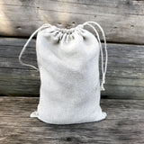 Lielais (26x34 cm) zero waste lina auduma produktu iepirkumu/uzglabāšanas maisiņš