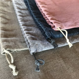 Lielais (26x44 cm) zero waste lina auduma produktu iepirkumu/uzglabāšanas maisiņš