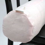 Maigi rozā, mīkstināta lina griķu spilvens - rullītis - pagalvītis