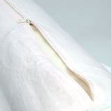 Maigi rozā, mīkstināta lina griķu spilvens - rullītis - pagalvītis