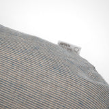 Gaiši zils/pelēki svītrains, mīkstināta lina, lielais grūtnieču pakaviņš - barošanas spilvens mammām & bērniem