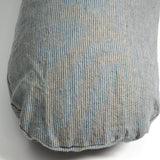 Gaiši zils/pelēki svītrains, mīkstināta lina, lielais grūtnieču pakaviņš - barošanas spilvens mammām & bērniem