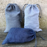Mazais (15x20 cm) zero waste lina auduma produktu iepirkumu/uzglabāšanas maisiņš
