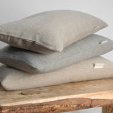 Mazais griķu spilvens ar dabīgi pelēku, mīkstināta lina spilvendrānu