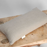 Mazais griķu spilvens ar dabīgi pelēku, mīkstināta lina spilvendrānu