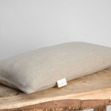 Mazais griķu spilvens ar dabīgi pelēku, mīkstināta lina spilvendrānu