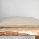 Mazais griķu spilvens ar dabīgi pelēku, mīkstināta lina spilvendrānu