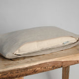 Mazais griķu spilvens ar dabīgi pelēku, mīkstināta lina spilvendrānu