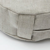 Nekrāsota, dabīgi pelēka toņa mīkstināta lina zafu - meditācijas spilvens pildīts ar griķu sēnalām