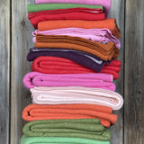 Oranža/dzeltena aitas vilnas sega