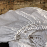 Palags ar gumiju no PIENA BALTA toņa viegli mīkstināta lina auduma, dažādi izmēri