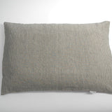 Lina spilvendrāna ar rozā/pelēki svītrotu rakstu