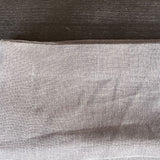 Mīkstināta lina tumši pelēkas galda salvetes ar platām maliņām