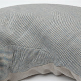 Gaiši zilas svītriņas/dabīgi pelēks, nekrāsota, mīkstināta lina, lielais grūtnieču pakaviņš - barošanas spilvens