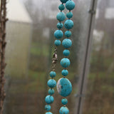 Kaklarota ar tirkīziem un sudraba aizdari