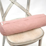 Tumši vecrozā mīkstināta lina vidējais griķu spilvens - rullītis - pagalvītis