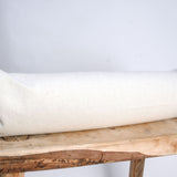 Tumši vecrozā mīkstināta lina vidējais griķu spilvens - rullītis - pagalvītis