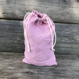 Vidējais (20x26 cm) zero waste lina auduma produktu iepirkumu/uzglabāšanas maisiņš