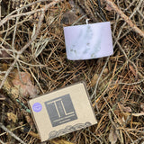 Violeta sojas vaska svece ar lavandas aromātu
